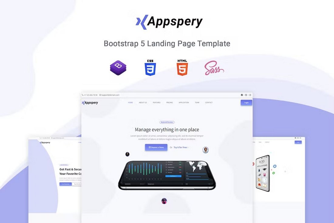 Appspery - Bootstrap 5 App Landing Template