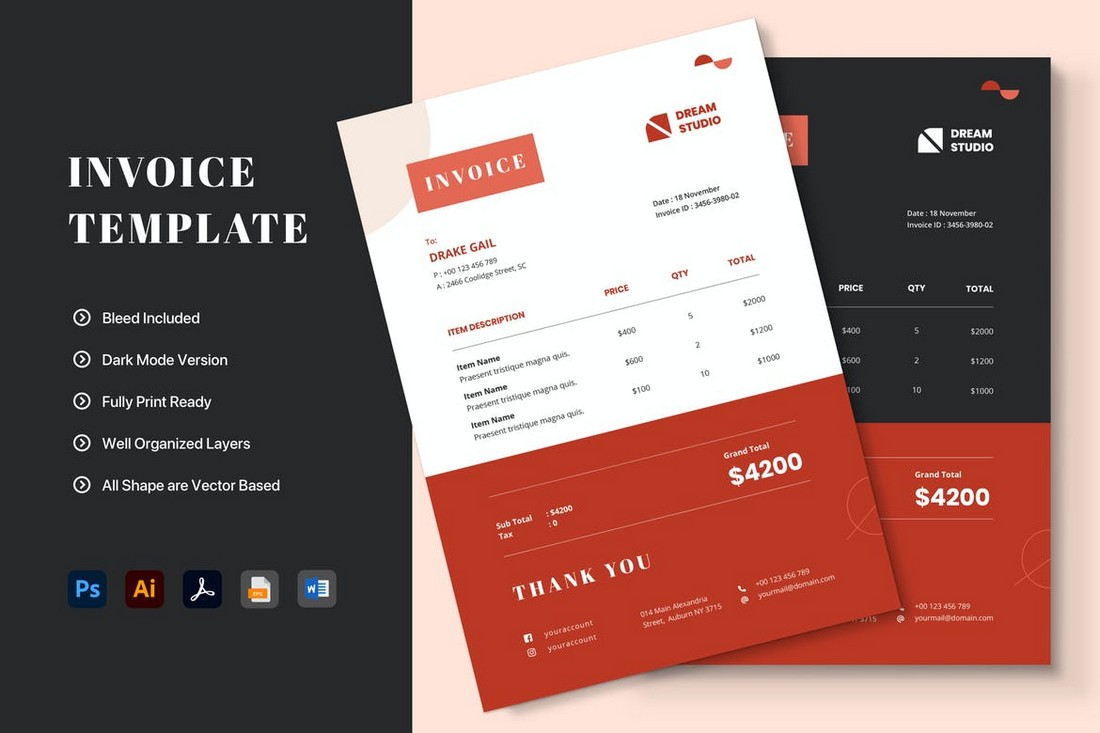 Basic Invoice Template for Word