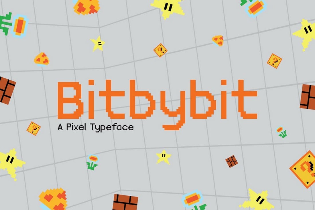 Bitbybit - Pixel Art Font