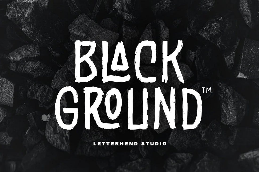 Black Ground - Creative Rustic Font