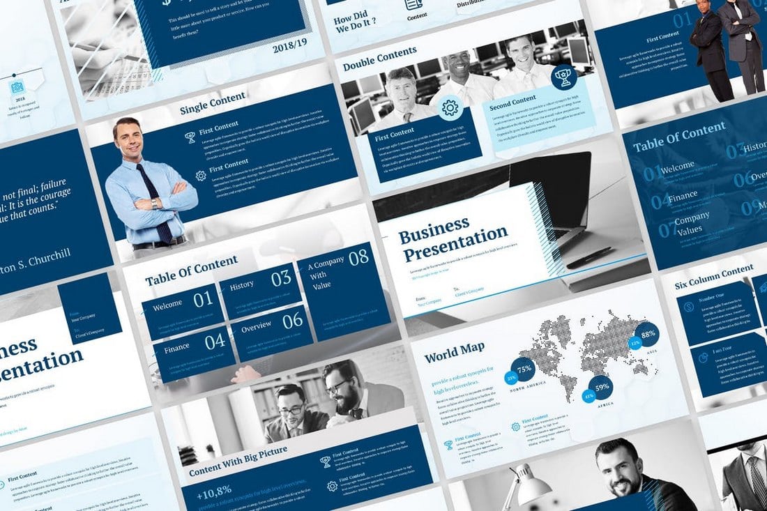 Blue Business - Corporate PowerPoint Template