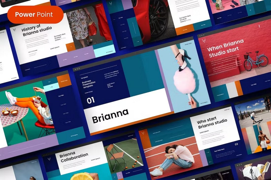 Brianna - Creative Business PowerPoint Template
