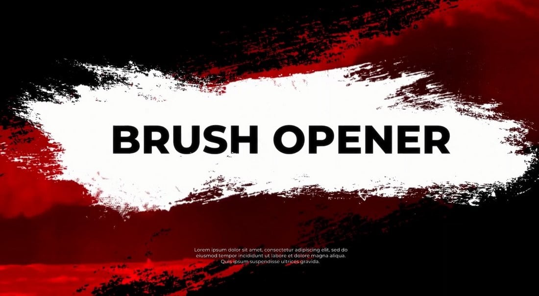 Brush Opener - DaVinci Resolve Intro Templates
