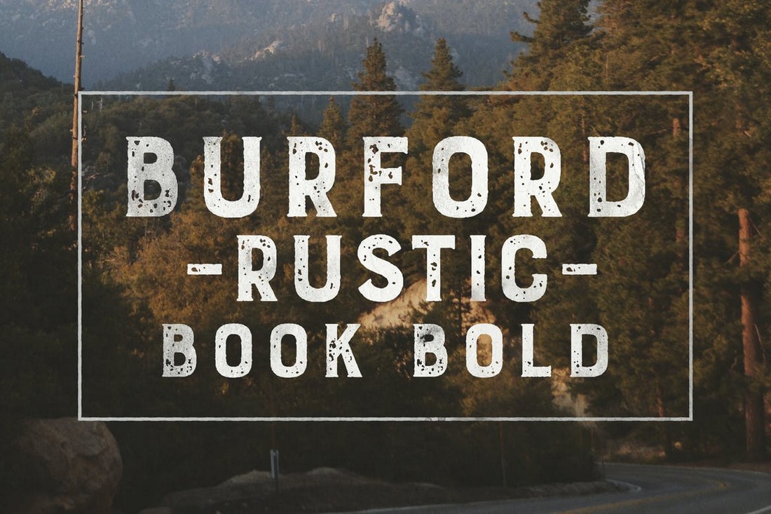 Burford Rustic Book Bold Font