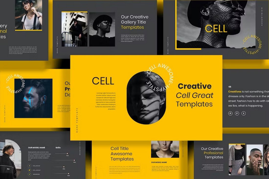 Cell - Creative Professional Powerpoint Template