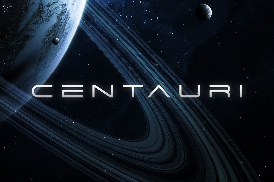 Centauri - Futuristic Font
