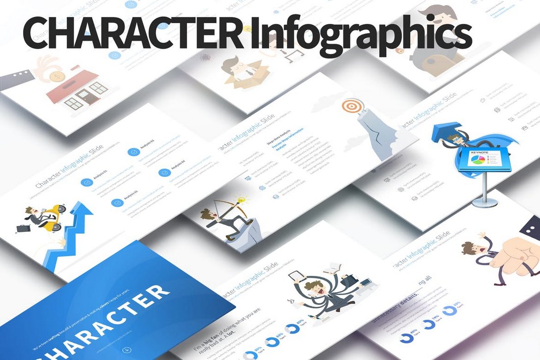 Character - Keynote Infographics Slides