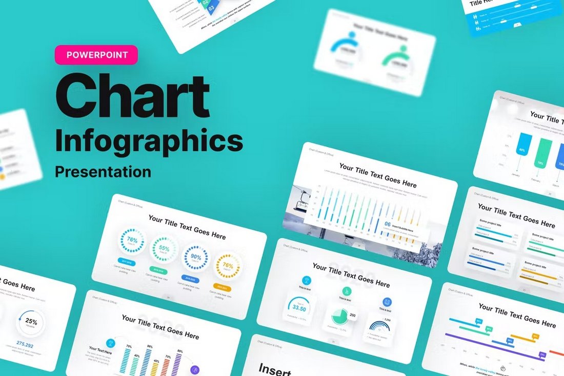 Chart Data Infographic PowerPoint Template