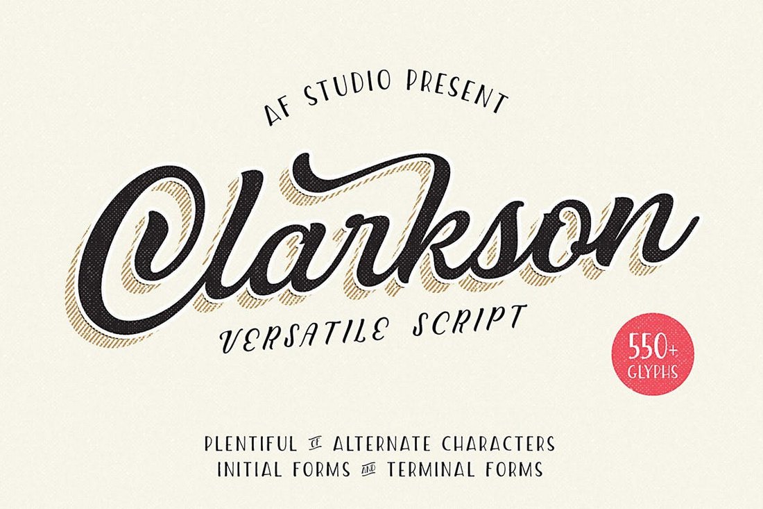 Clarkson Script Poster Font