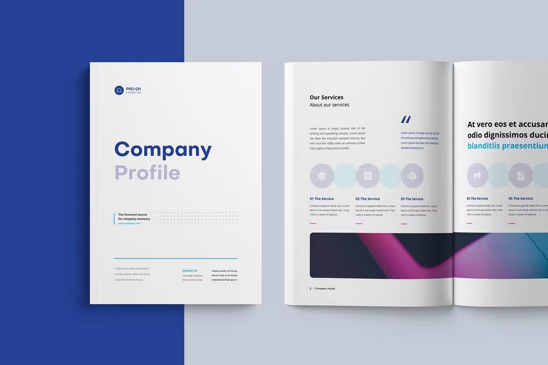 Clean Corporate Company Profile Brochure Template