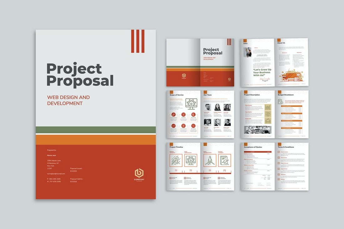 Creative Project Proposal Brochure Template
