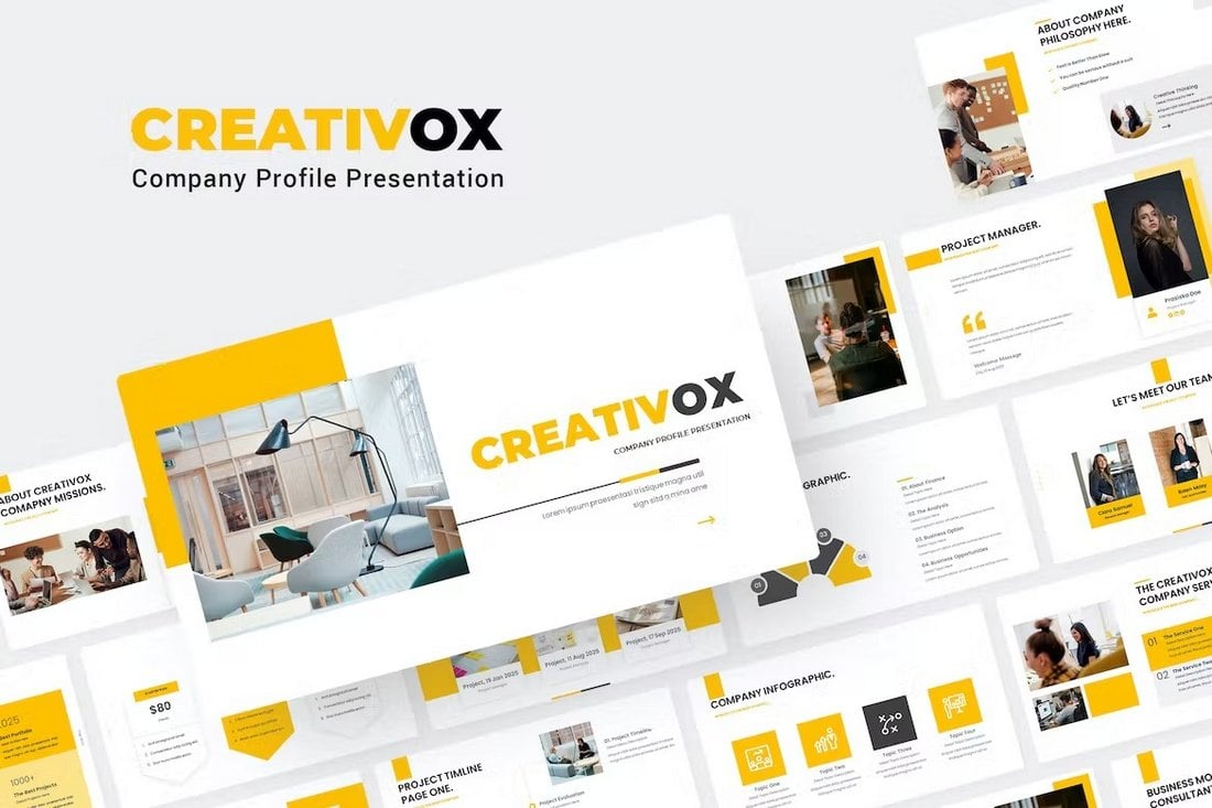 Creativox - Company Profile PowerPoint Template