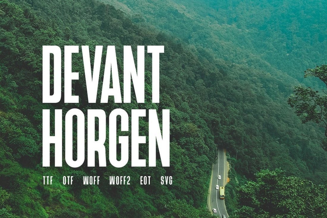 Devant Horgen - Modern Poster Font