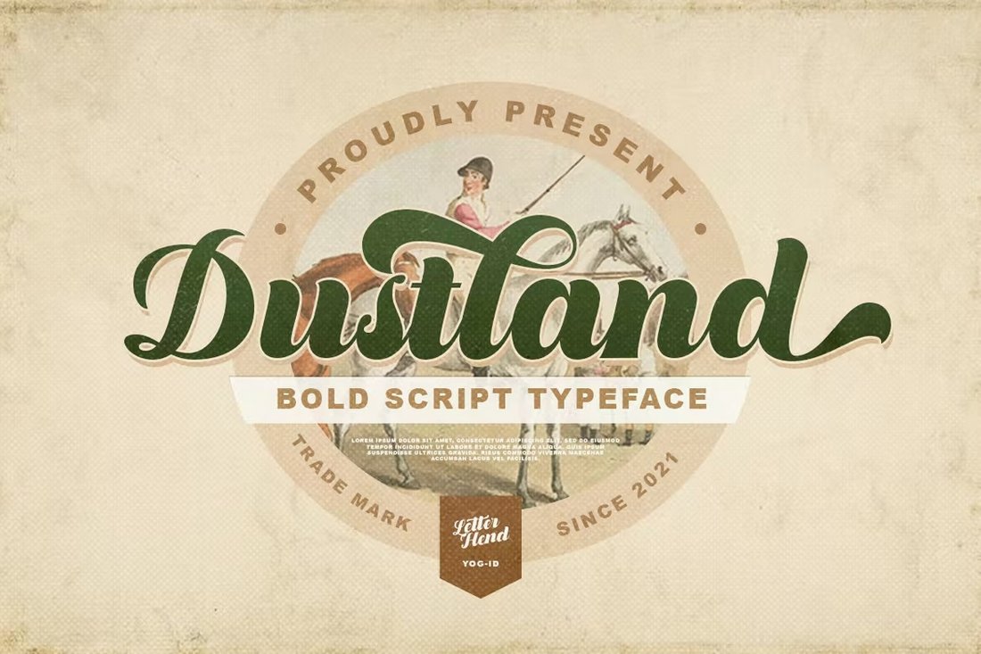 Dustland - Vintage Baseball Font