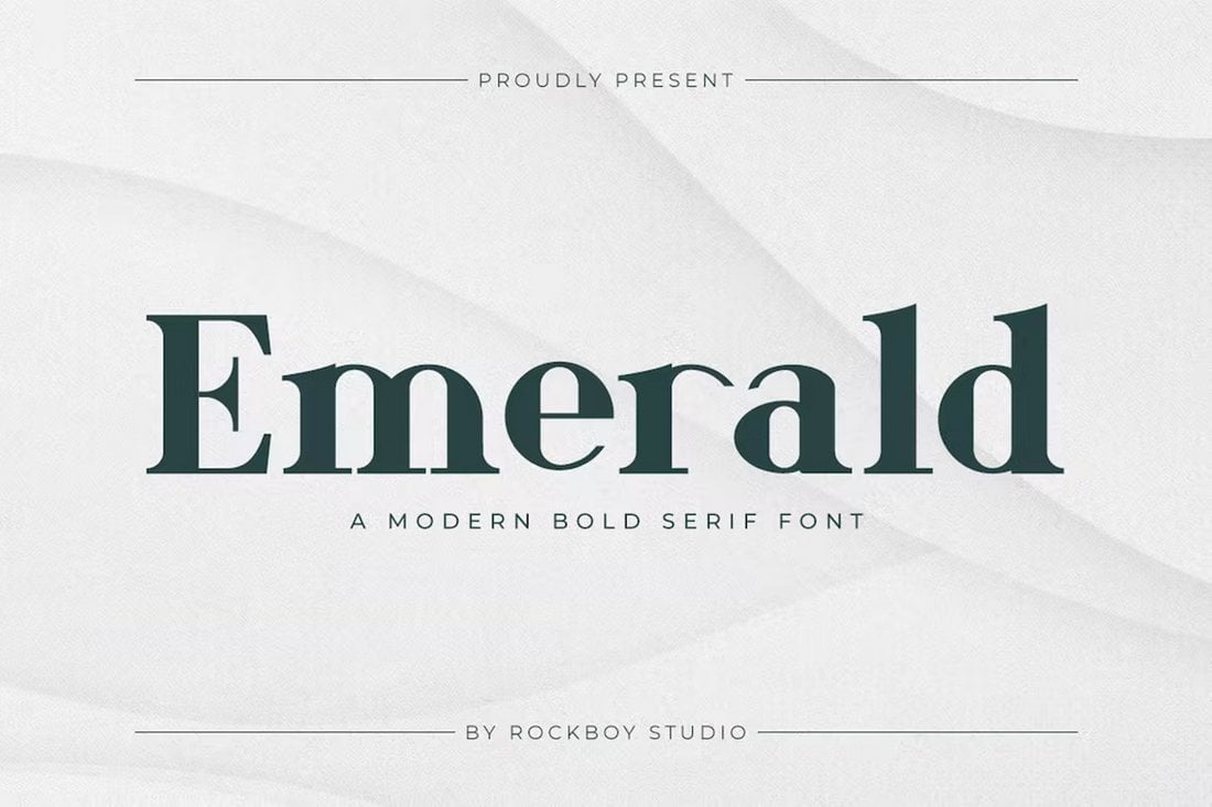 Emerald - Modern Serif Business Font