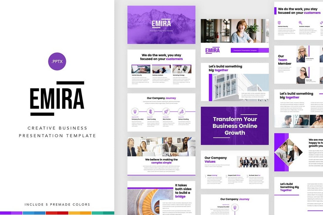 Emira - Creative Company PowerPoint Template