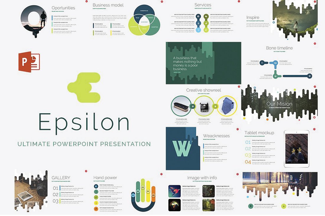 Epsilon - Free Corporate PowerPoint Template