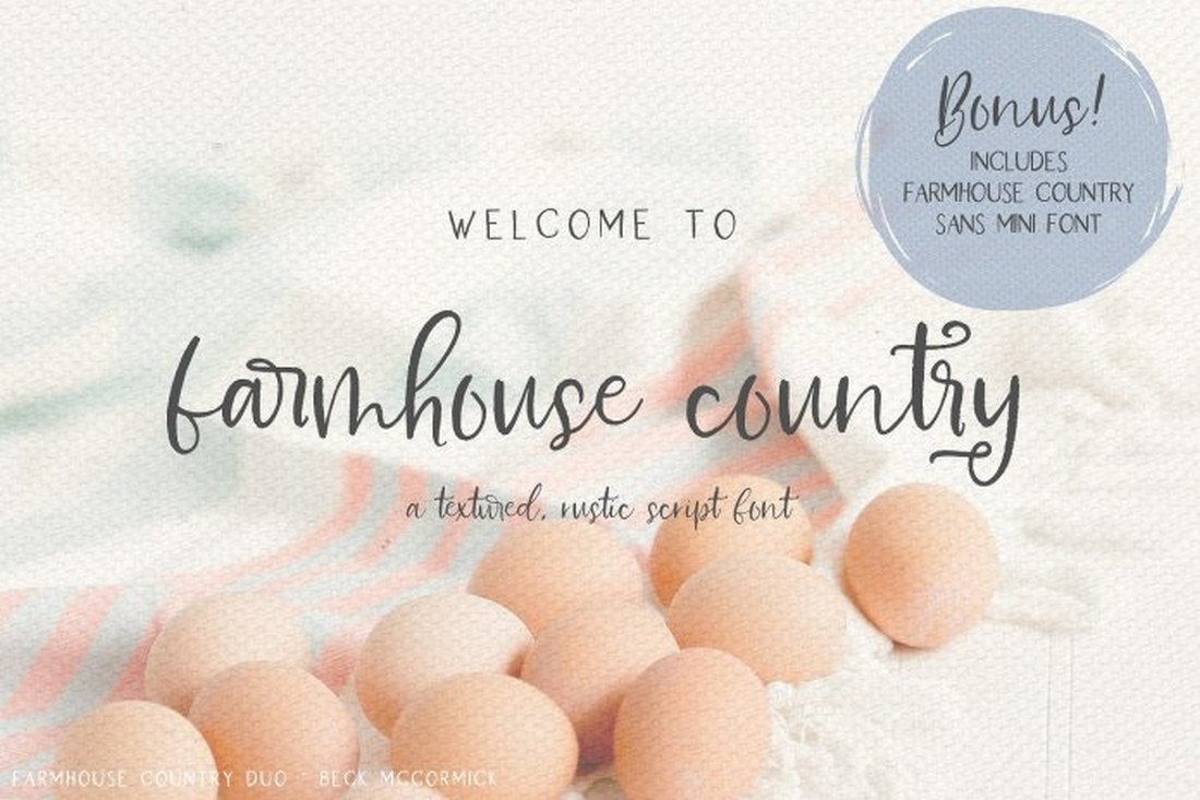 Farmhouse Country - Free Rustic Script Font