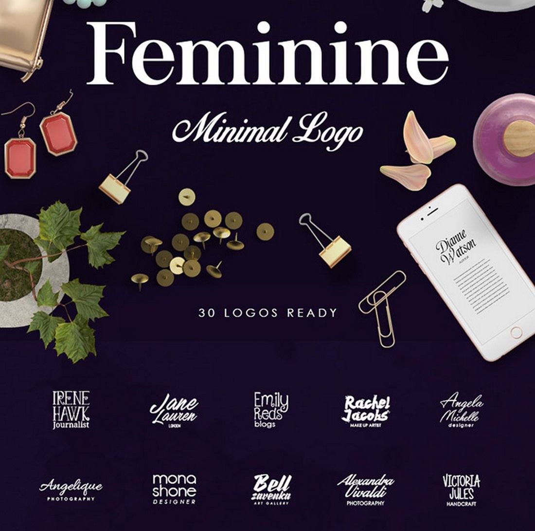 Feminine Minimal Logo Creator