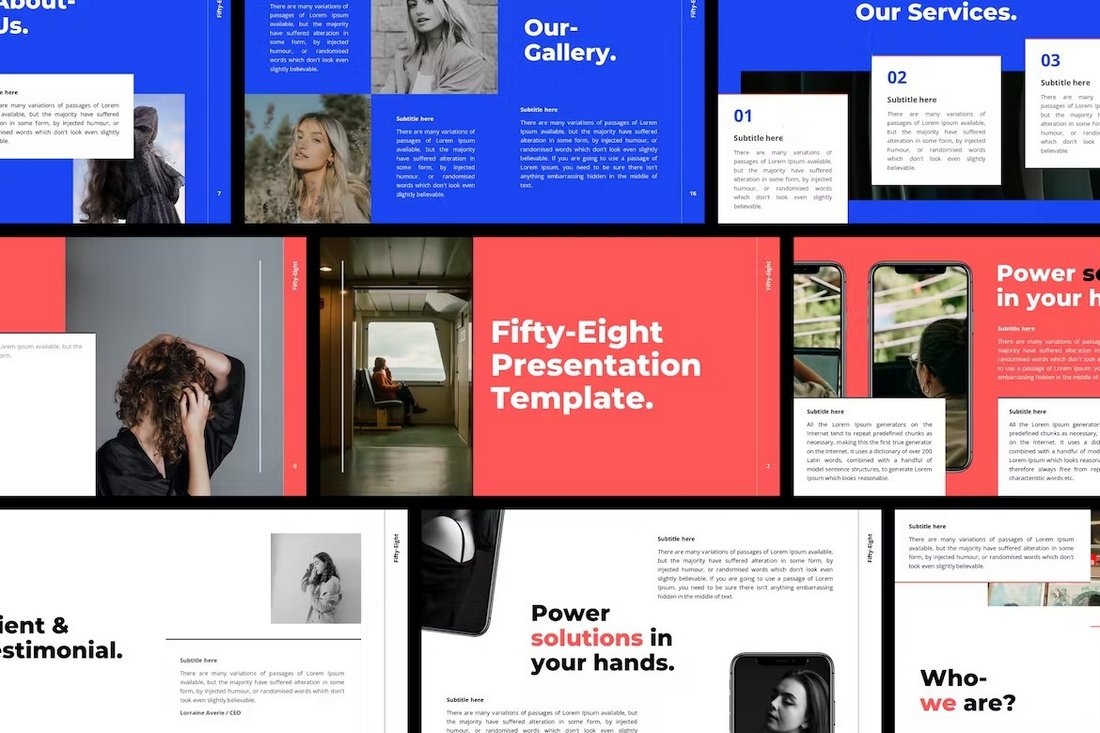Fifty-Eight Multipurpose PowerPoint Template