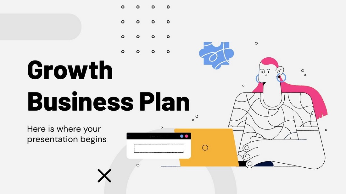 Free Growth Business Plan PowerPoint Template
