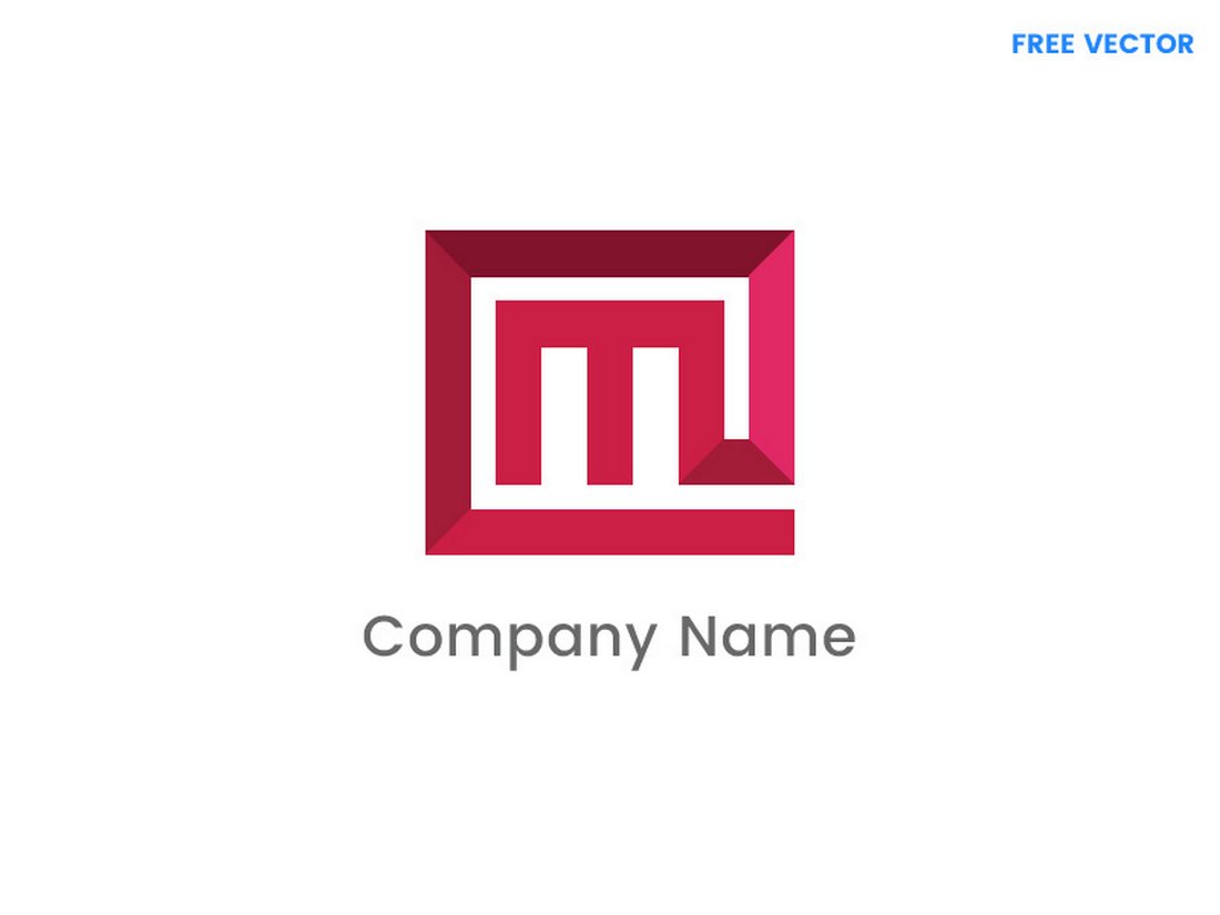 Free M Letter Logo Template