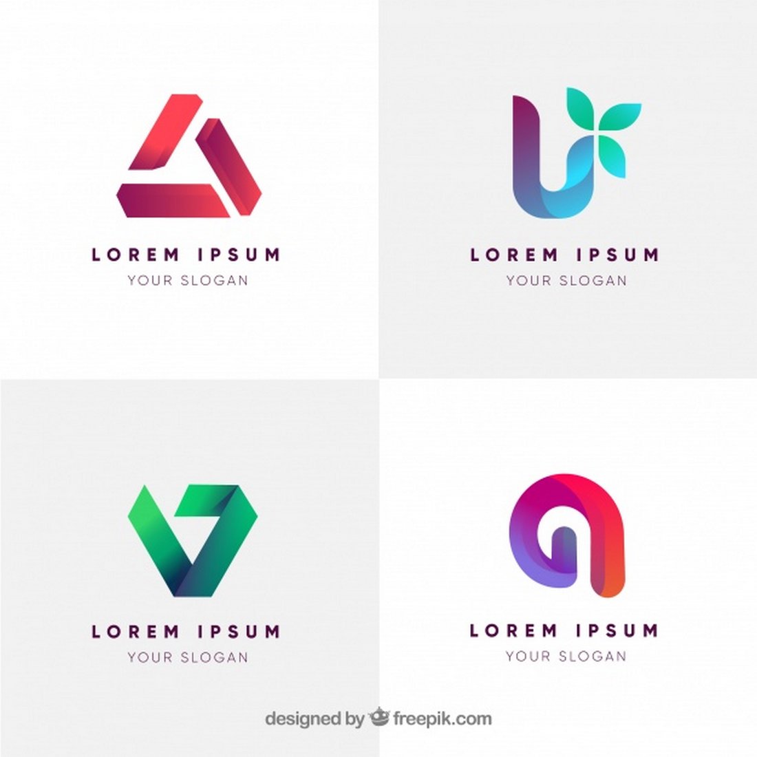 Free Modern Geometric Logo Templates
