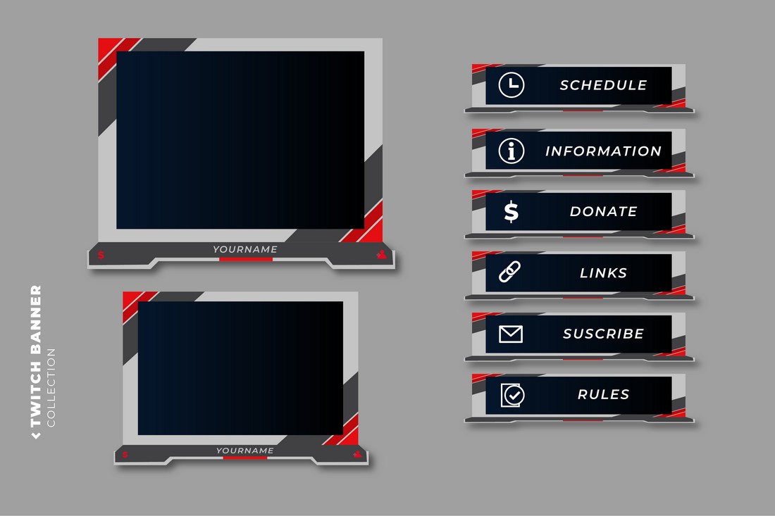 Free Multipurpose Twitch Overlay Template
