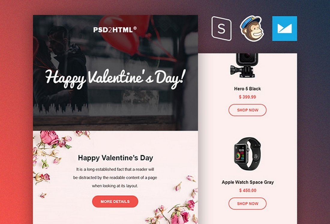 Free Valentine's Day Promotion Email Template