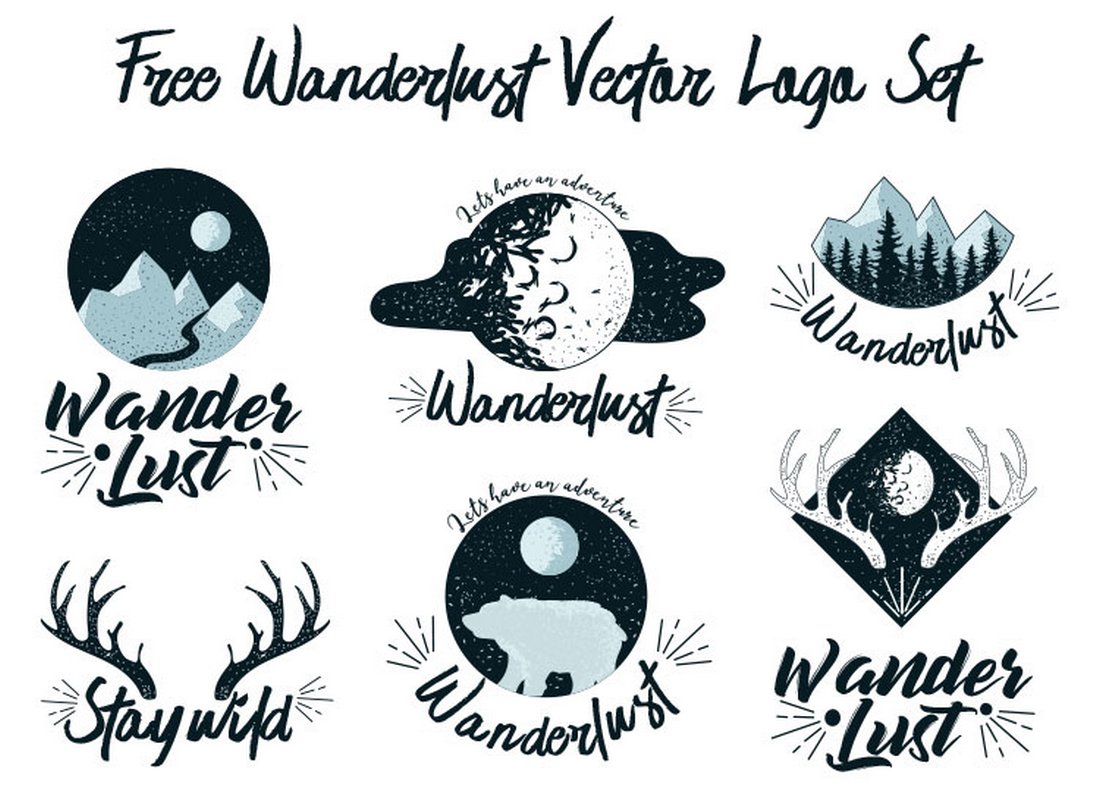Free Wanderlust Logo Bundle