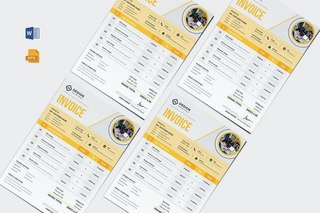 Freelance Business Invoice Template Word