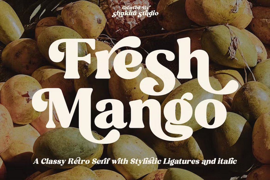 Fresh Mango - Creative Poster Font