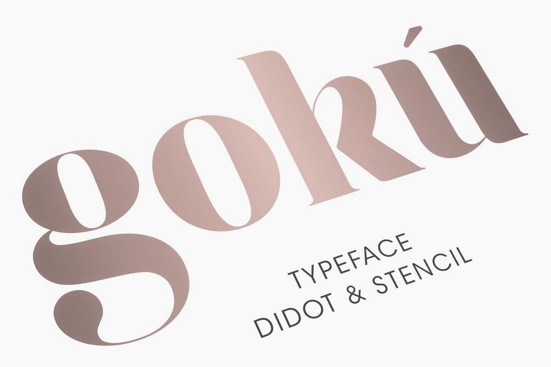 Goku - Didot & Stencil Font