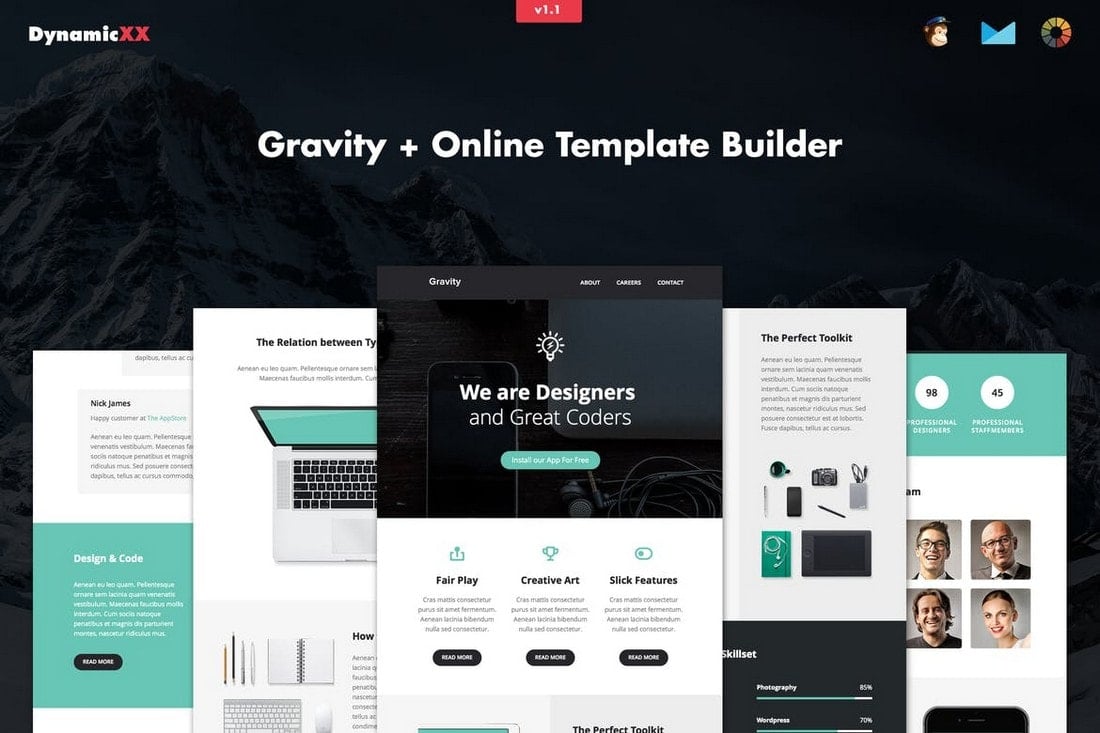 Gravity - Modern Business Email Template