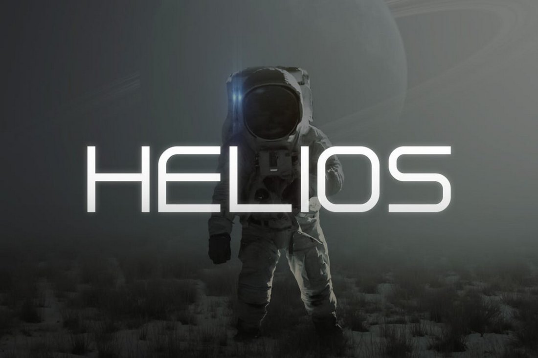 Helios Futuristic Font