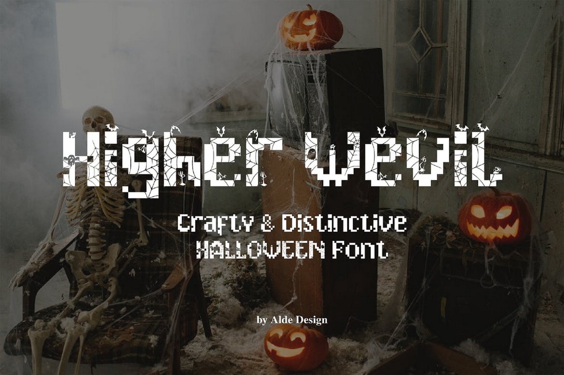 Higher Wevil - Halloween Pixel Font