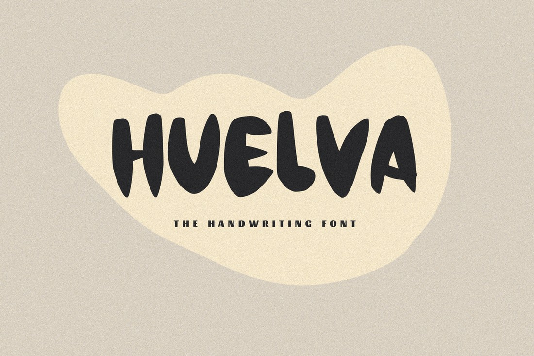 Huelva - Handwriting Display Font