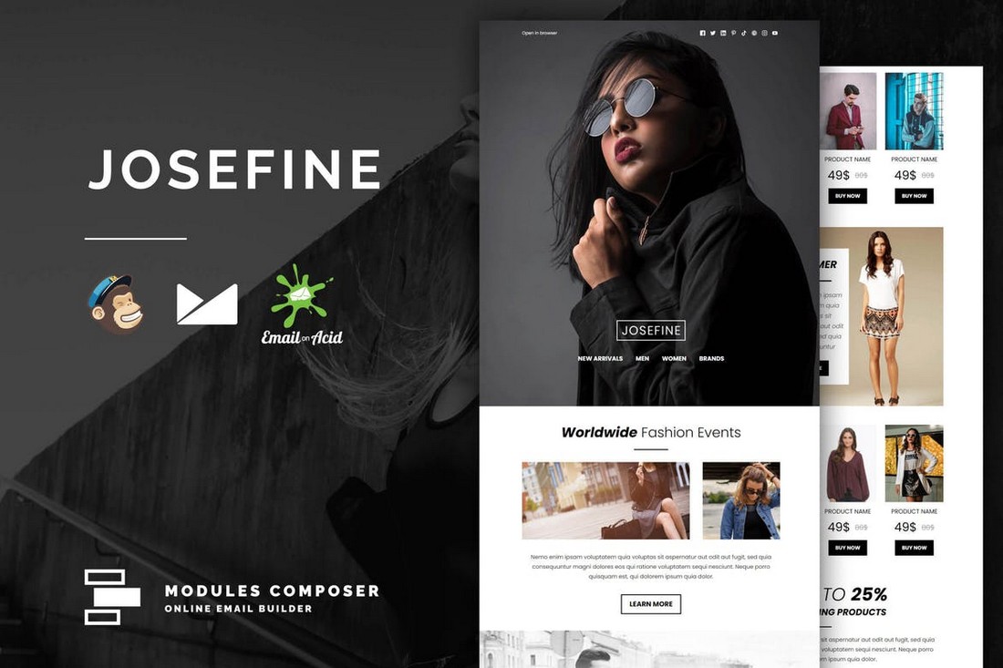 Josefine - eCommerce Responsive Email Template