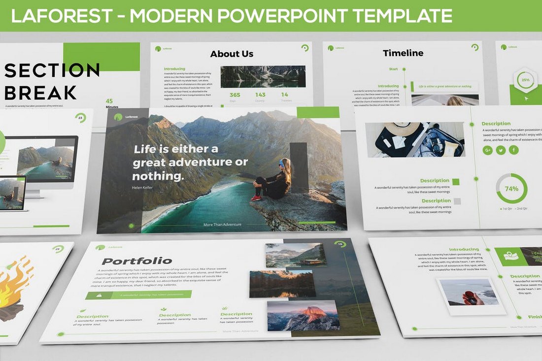 Laforest - Modern Powerpoint Template