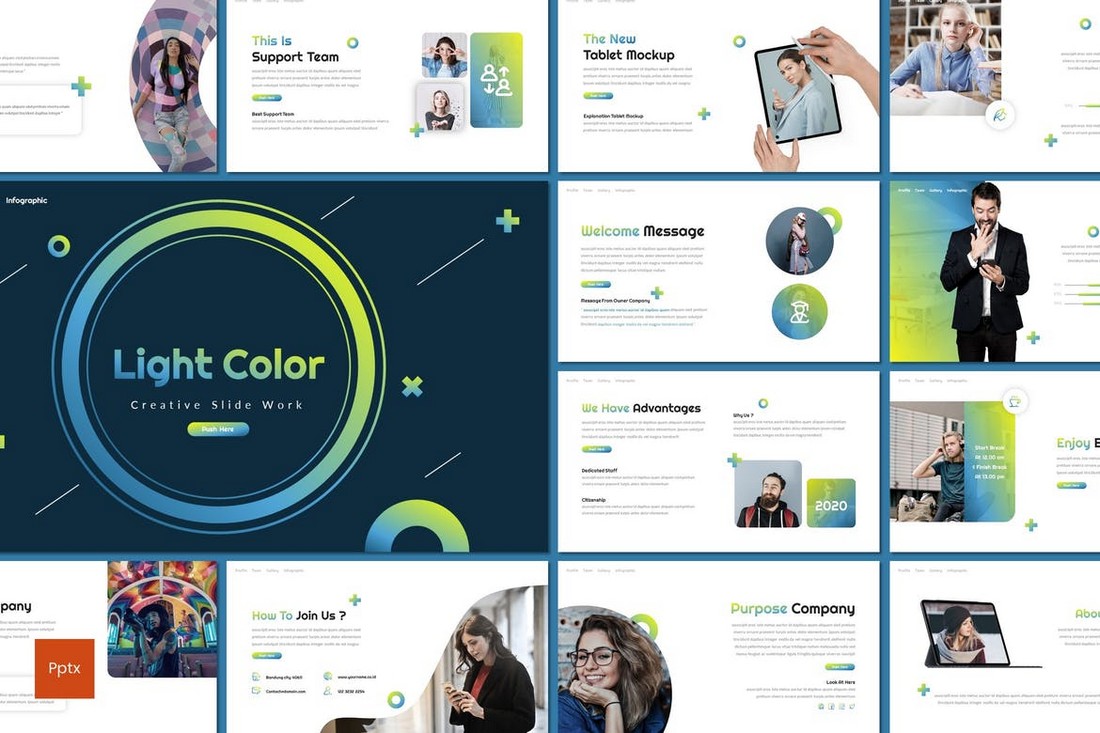 Light Color - Creative Powerpoint Template