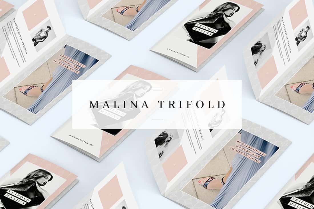 MALINA Trifold Brochure Template