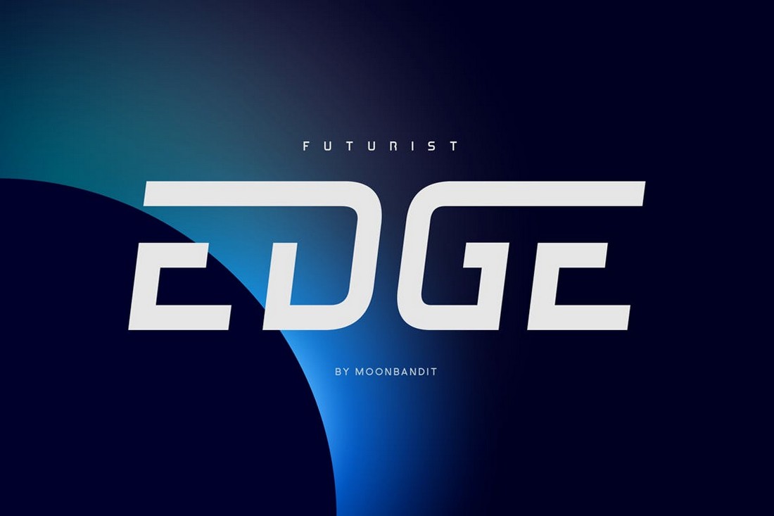 MBF Edge - Futuristic Poster Font