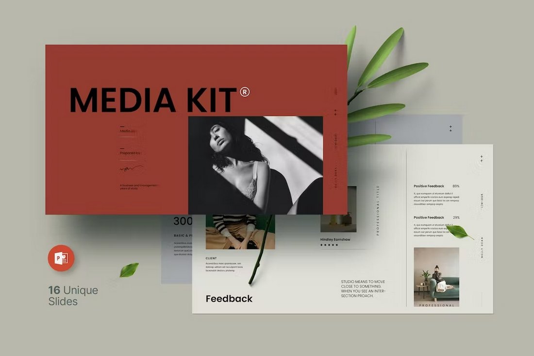 Media-Press Kit - Professional PowerPoint Template
