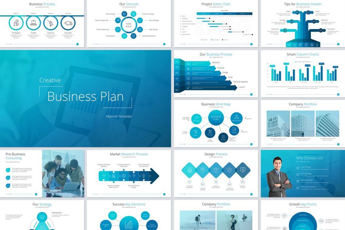 Minimal Business Plan - Keynote Template
