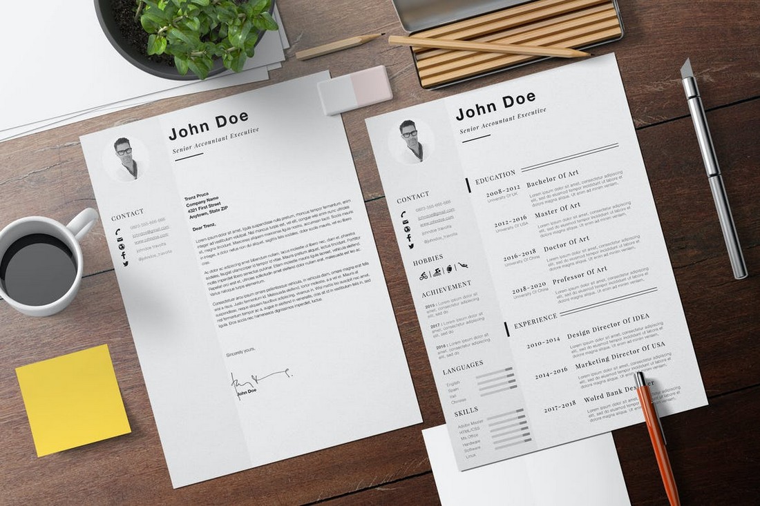Minimalist Resume Template for Apple Pages