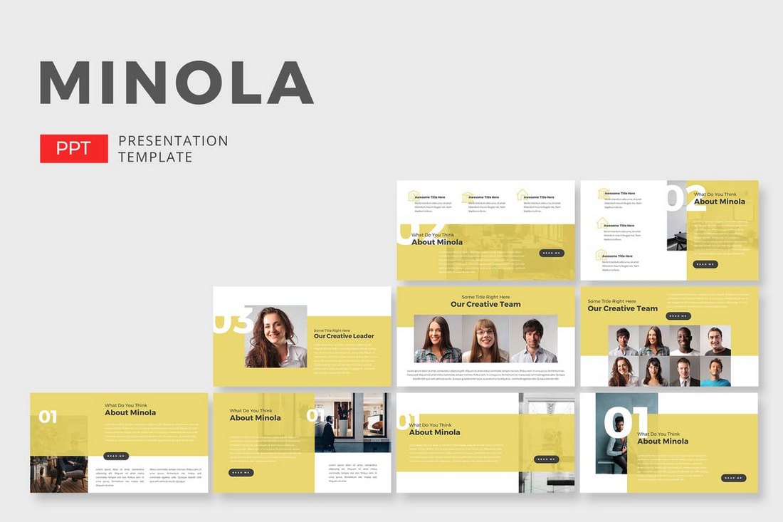 Minola Business - Creative Powerpoint Template