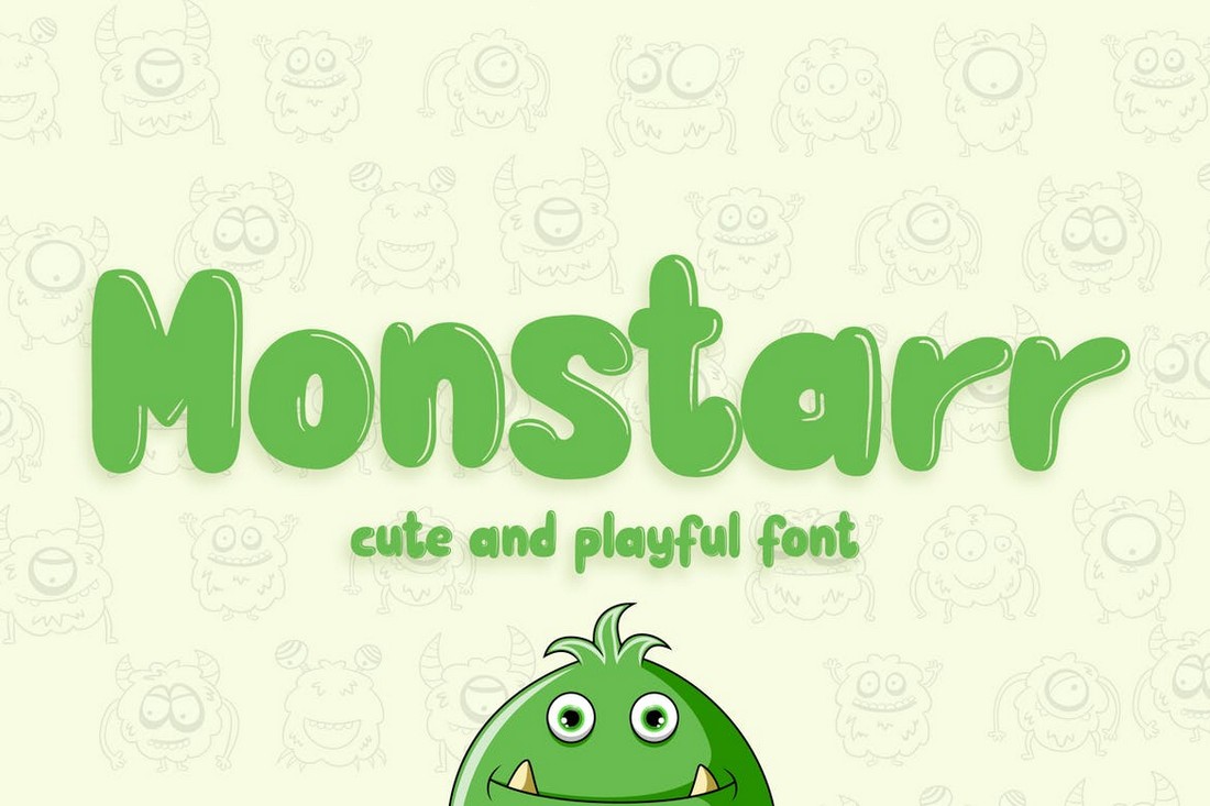 Monstarr - Playful Handmade Poster Font