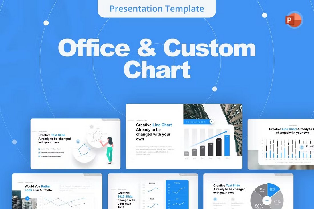 Office & Custom Charts PowerPoint Template