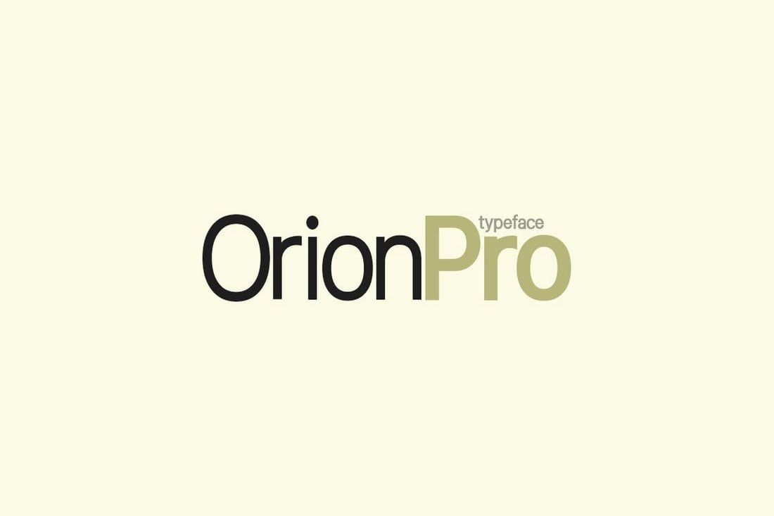 Orion Pro - Modern Sans-Serif Font