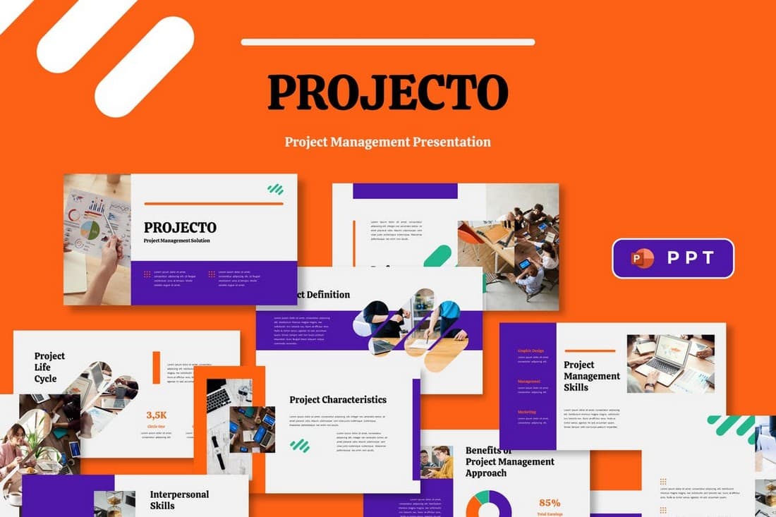 PROJECTO - Project Management Powerpoint Template